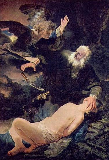Rembrandt Peale sacrifice of Abraham Sweden oil painting art